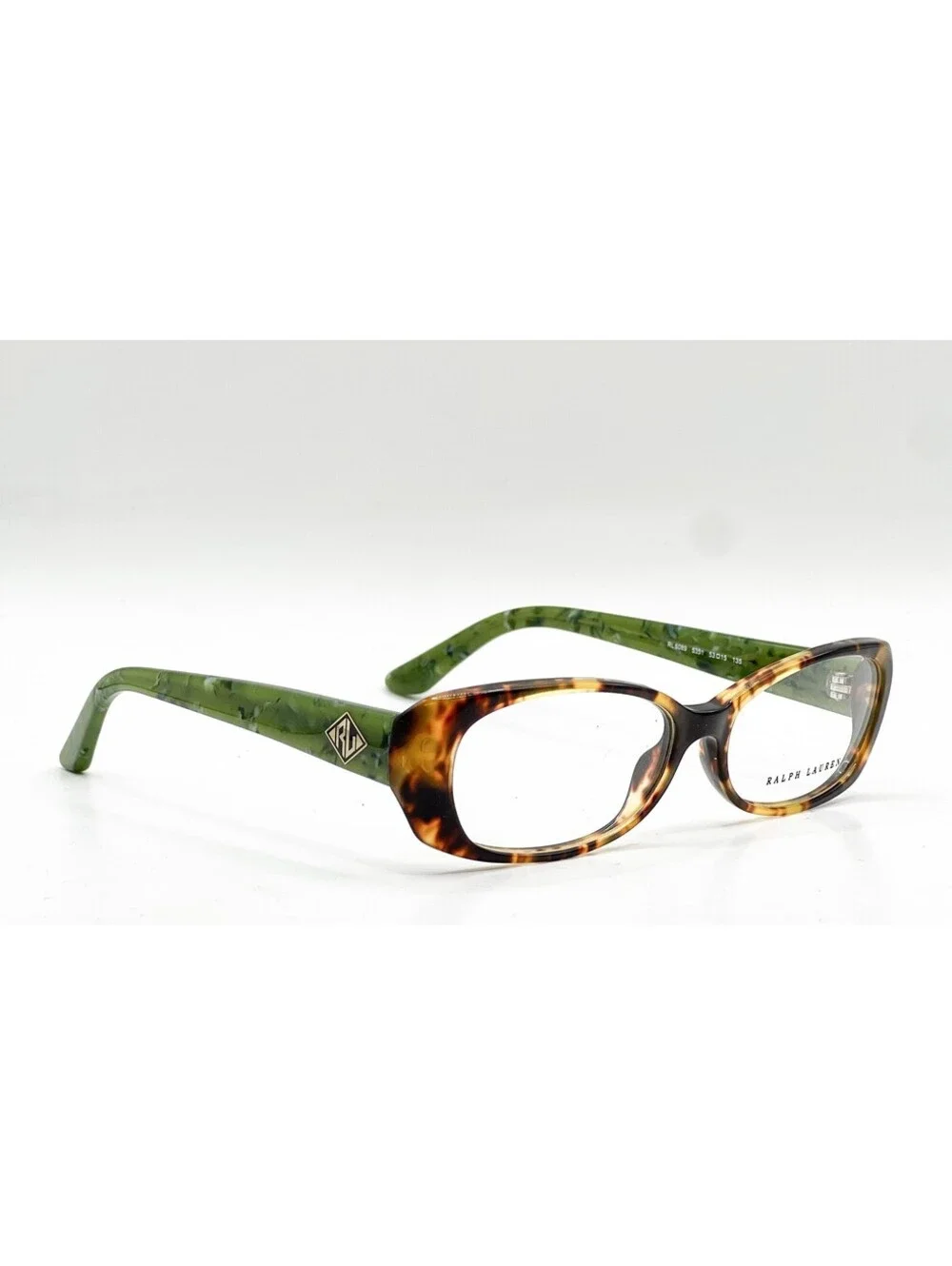 Ralph Lauren RL 6089 5351 Havana Rectangle Authentic Eyeglass Frames 53-15-135